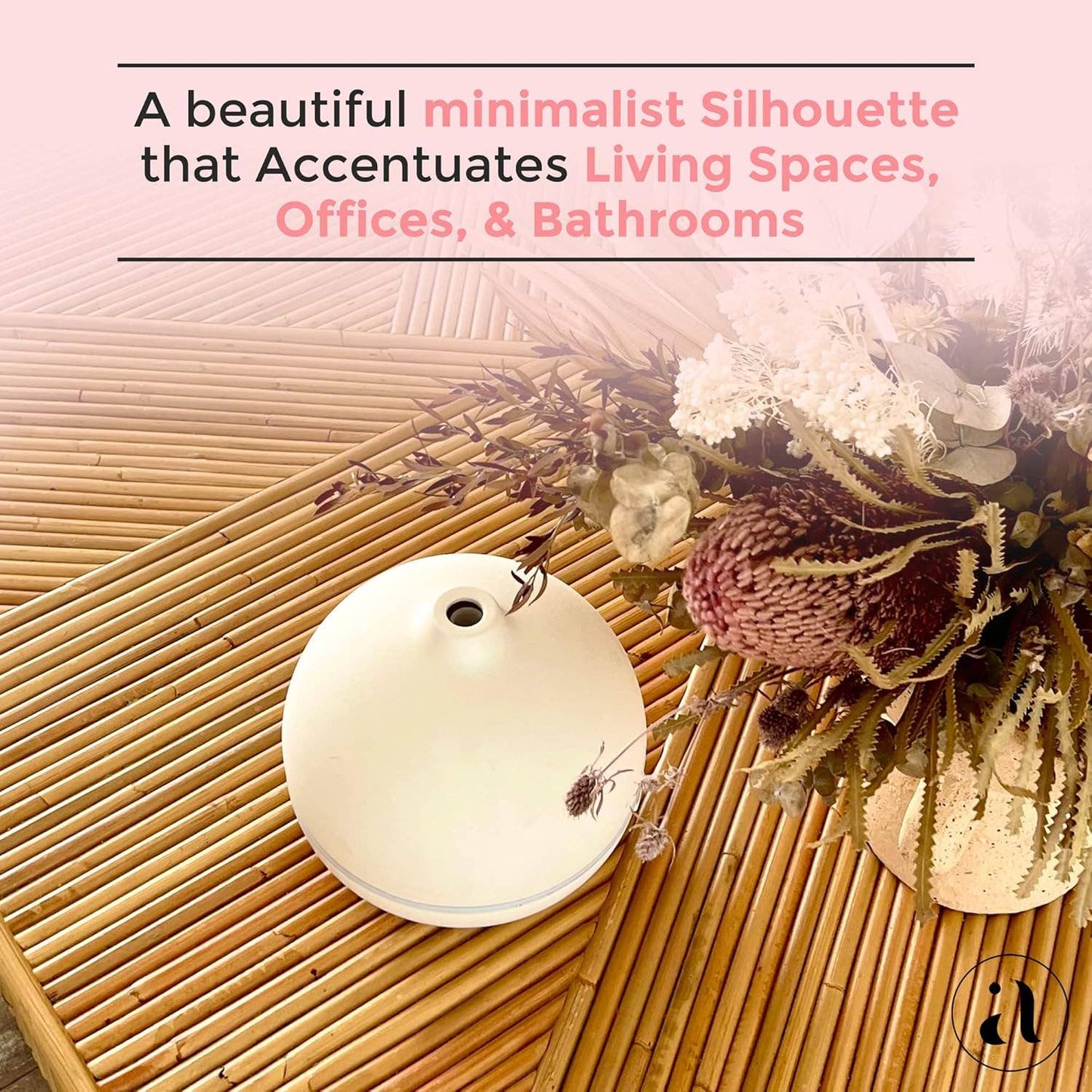 Aroma Diffuser for Essential Oil and Aromatherapy - WHITE