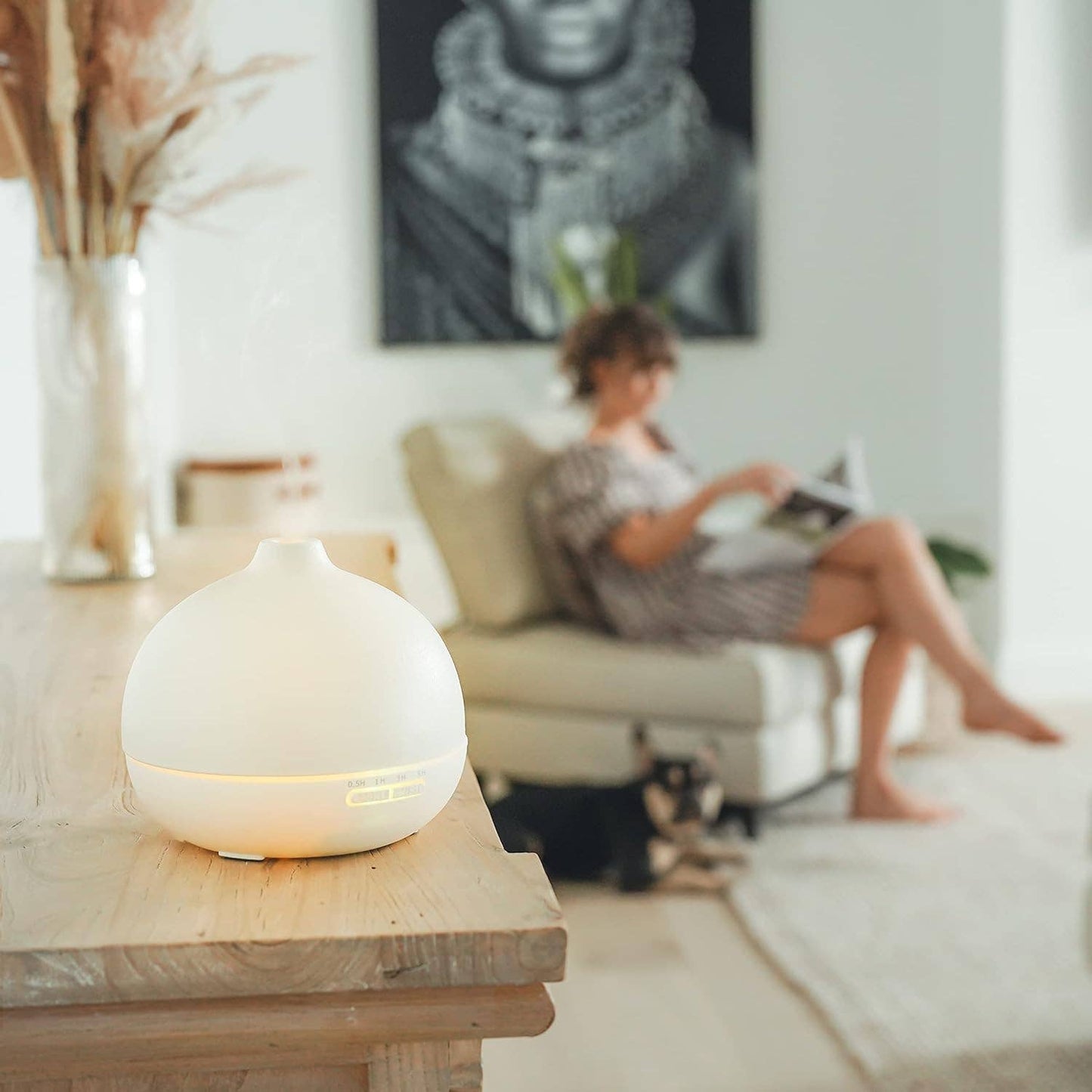 Aroma Diffuser for Essential Oil and Aromatherapy - WHITE